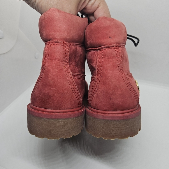 Timberland youth premium 6 inch waterproof boot red size 2.5 - Picture 5 of 11